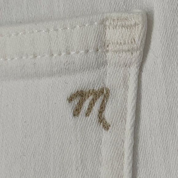 MADEWELL Women White 10" High Rise Skinny Crop Jeans Sz 29 AJ152 $135 NWT - Picture 9 of 14